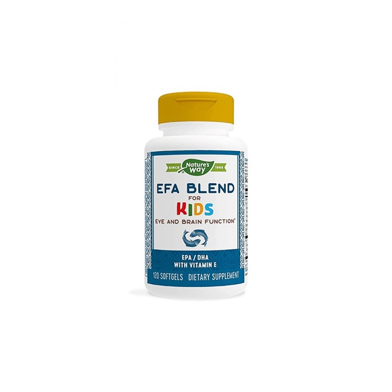 NATURE'S WAY EFA BLEND FOR KIDS / ОМЕГА 3-6 ЗА ДЕЦА СОФТГЕЛ КАПС. Х120
