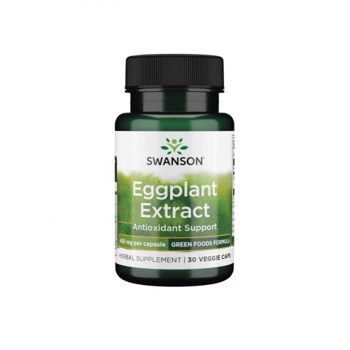 SWANSON EGGPLANT EXTRACT 20:1 / СУОНСЪН ЕКСТРАКТ ОТ ПАТЛАДЖАН 450 МГ КАПС. Х 30