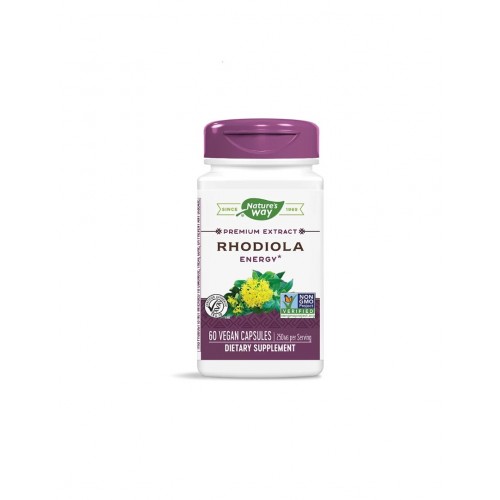 NATURE'S WAY PREMIUM EXTRACT RHODIOLA / ЗЛАТЕН КОРЕН 250МГ КАПС. Х60