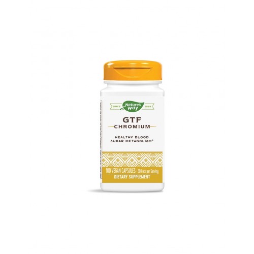 NATURE'S WAY GTF CHRONIUM / ХРОМ (НИКОТИНАТ) 200МКГ КАПС. Х100
