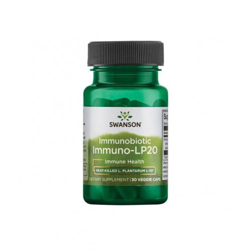 SWANSON IMMUNOBIOTIC IMMUN0-LP20 / СУОНСЪН ИМУНОБИОТИК ИМУНО ЛП20 50 МГ КАПС. Х 30