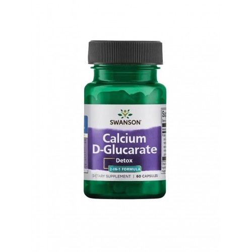 SWANSON CALCIUM D-GLUCARATE / СУОНСЪН КАЛЦИЕВ D-ГЛЮКАРАТ – ФОРМУЛА 2 В 1 250 МГ КАПС. Х 60