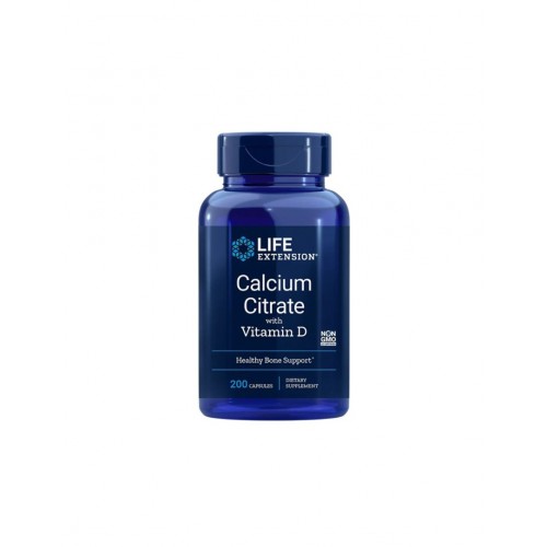 LIFE EXTENSION / CALCIUM CITRATE WITH VITAMIN D3 / КАЛЦИЙ (ЦИТРАТ) + ВИТАМИН D3 КАПС. X200 LIFE EXTENSION / CALCIUM CITRATE WITH VITAMIN D3 / КАЛЦИЙ (ЦИТРАТ) + ВИТАМИН D3 КАПС. X200