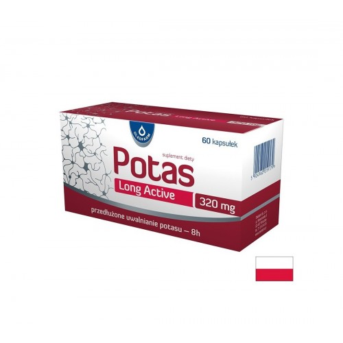 OLEOFARM POTAS LONG ACTIVE / КАЛИЙ ПРИ КРАМПИ, МУСКУЛНА УМОРА И НАРУШЕНИЯ В СЪРДЕЧНИЯ РИТЪМ 320 МГ С УДЪЛЖЕНО ОСВОБОЖДАВАНЕ КАПС. X 60
