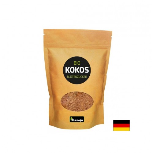 HANOJU KOKOSBLUTENZUCKER BIO / КОКОСОВА ЗАХАР НАТУРАЛЕН ПОДСЛАДИТЕЛ ОТ КОКОСОВИ ЦВЕТОВЕ 250 ГР