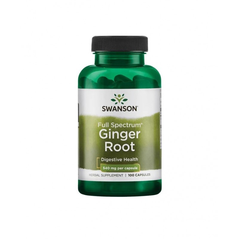 SWANSON GINGER ROOT / СУОНСЪН КОРЕН ОТ ДЖИНДЖИФИЛ 540 МГ КАПС. Х100