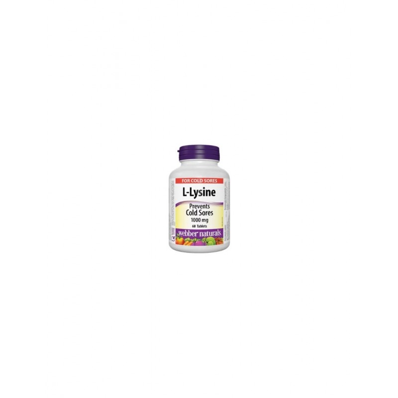 WEBBER NATURALS L-LYSINE / Л-ЛИЗИН 1000МГ КАПС. Х 60