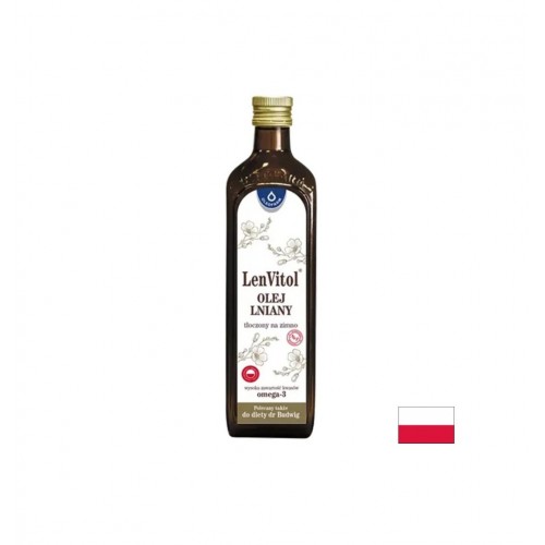 OLEOFARM LENVITOL OLEJ INIANY / ЛЕНЕНО МАСЛО СЪРЦЕ И ХОЛЕСТЕРОЛ 400 МЛ