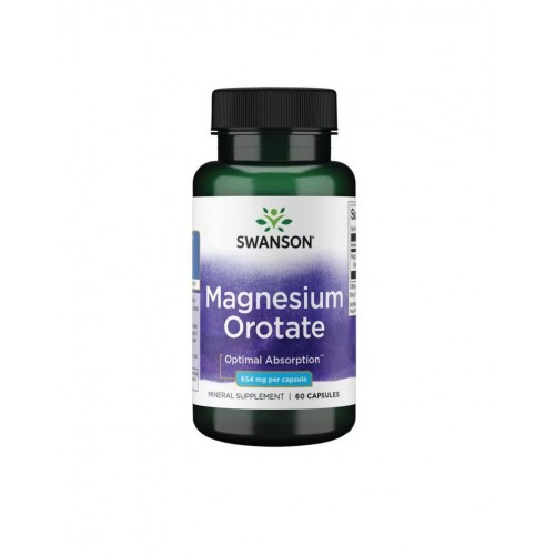 SWANSON MAGNESIUM OROTATE / СУОНСЪН МАГНЕЗИЕВ ОРОТАТ 40 МГ КАПС. Х 60