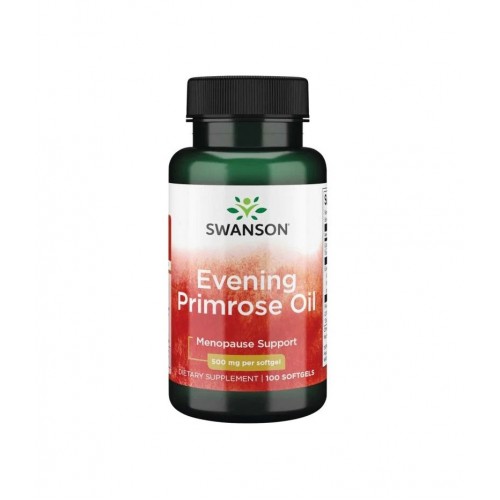 SWANSON EVENING PRIMROSE OIL OMEGATRU / СУОНСЪН ОМЕГАТРУ МАСЛО ОТ ВЕЧЕРНА ИГЛИКА 500 МГ КАПС. Х 100