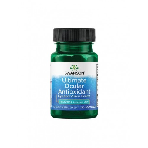 SWANSON ULTIMATE OCULAR ANTIOXIDANT 2020 / СУОНСЪН МОЩЕН АНТИОКСИДАНТ ЗА ОЧИТЕ ВКЛЮЧВАЩ ЛУТЕМАКС 2020 28 МГ КАПС. Х 30