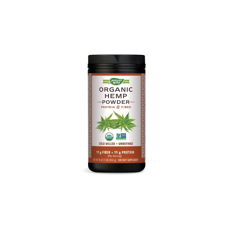 NATURE'S WAY ORGANIC HEMP POWDER / КОНОП (ПРОТЕИНИ И ФИБРИ) 454ГР ПУДРА
