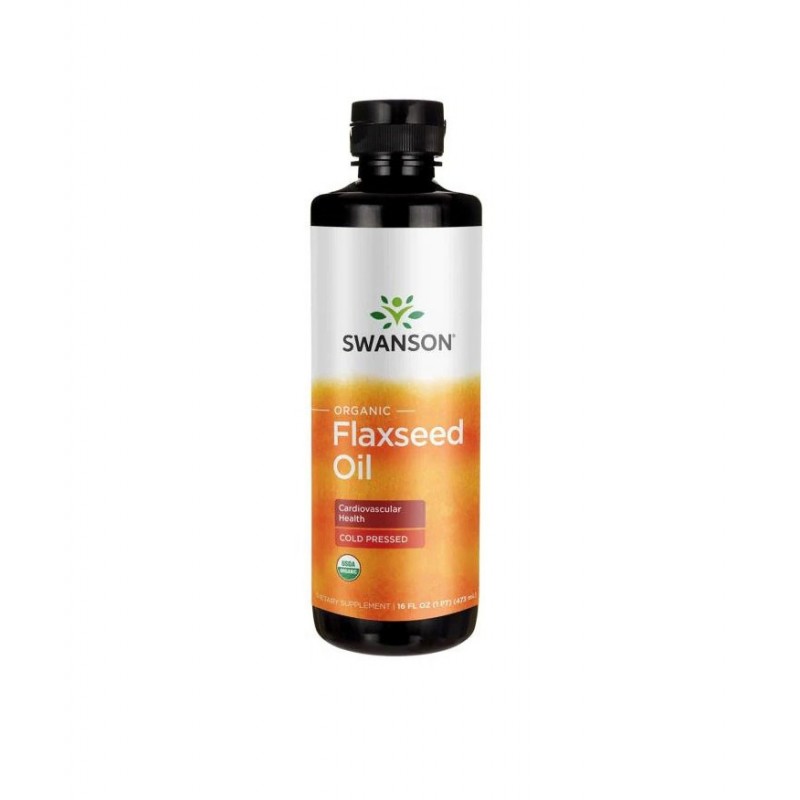 SWANSON ORGANIC FLAXSEED OIL – COLD PRESSED / СУОНСЪН ОРГАНИЧНО ЛЕНЕНО МАСЛО – СТУДЕНО ПРЕСОВАНО 473 МЛ SWANSON ORGANIC FLAXSEED OIL – COLD PRESSED / СУОНСЪН ОРГАНИЧНО ЛЕНЕНО МАСЛО – СТУДЕНО ПРЕСОВАНО 473 МЛ