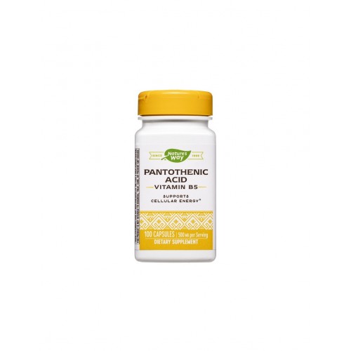 NATURE'S WAY PANTOTHENIC ACID / ПАНТОТЕНОВА КИСЕЛИНА (ВИТАМИН В5) КАПС. Х100 NATURE'S WAY PANTOTHENIC ACID / ПАНТОТЕНОВА КИСЕЛИНА (ВИТАМИН В5) КАПС. Х100