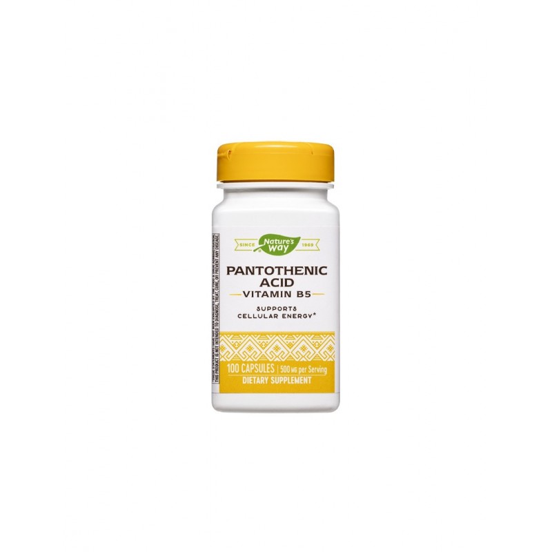 NATURE'S WAY PANTOTHENIC ACID / ПАНТОТЕНОВА КИСЕЛИНА  (ВИТАМИН В5) КАПС. Х100