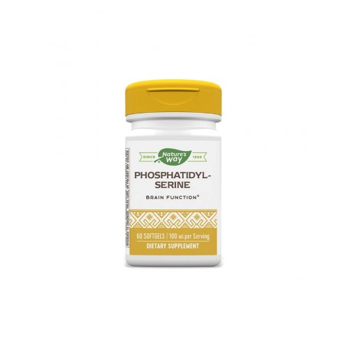 NATURE'S WAY PHOSPHATIDYL-SERINE / ФОСФАТИДИЛ-СЕРИН СОФТГЕЛ КАПС. Х60 NATURE'S WAY PHOSPHATIDYL-SERINE / ФОСФАТИДИЛ-СЕРИН СОФТГЕЛ КАПС. Х60