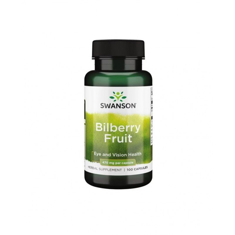 SWANSON BILBERRY FRUIT / СУОНСЪН ПЛОДОВЕ ОТ БОРОВИНКА 470 МГ КАПС. Х 100 SWANSON BILBERRY FRUIT / СУОНСЪН ПЛОДОВЕ ОТ БОРОВИНКА 470 МГ КАПС. Х 100