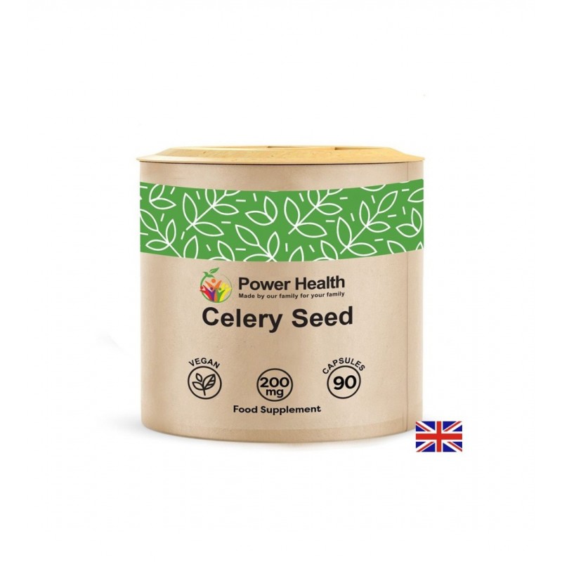 POWER HEALTH CELERY SEED / ПОДАГРА ЦЕЛИНА (СЕМЕНА) 200 МГ КАПС. Х 90 POWER HEALTH CELERY SEED / ПОДАГРА ЦЕЛИНА (СЕМЕНА) 200 МГ КАПС. Х 90