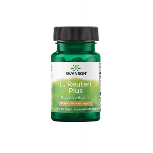 SWANSON L.REUTERI PLUS WITH L. RHAMNOSUS, L. ACIDOPLILUS & FOS / СУОНСЪН ПРОБИОТИЧЕН ЛАКТО-КОМПЛЕКС 7 МИЛИАРДИ ПОЛЕЗНИ БАКТЕРИИ КАПС. Х 30 SWANSON L.REUTERI PLUS WITH L. RHAMNOSUS, L. ACIDOPLILUS & FOS / СУОНСЪН ПРОБИОТИЧЕН ЛАКТО-КОМПЛЕКС 7 МИЛИАРДИ ПОЛЕЗНИ БАКТЕРИИ КАПС. Х 30