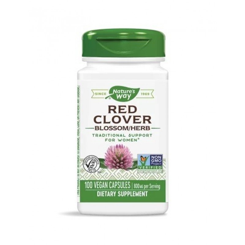 NATURE'S WAY RED CLOVER BLOSSOM/HERB / ЧЕРВЕНА ДЕТЕЛИНА (ЦВЯТ И БИЛКА) 400МГ КАПС. Х100 NATURE'S WAY RED CLOVER BLOSSOM/HERB / ЧЕРВЕНА ДЕТЕЛИНА (ЦВЯТ И БИЛКА) 400МГ КАПС. Х100