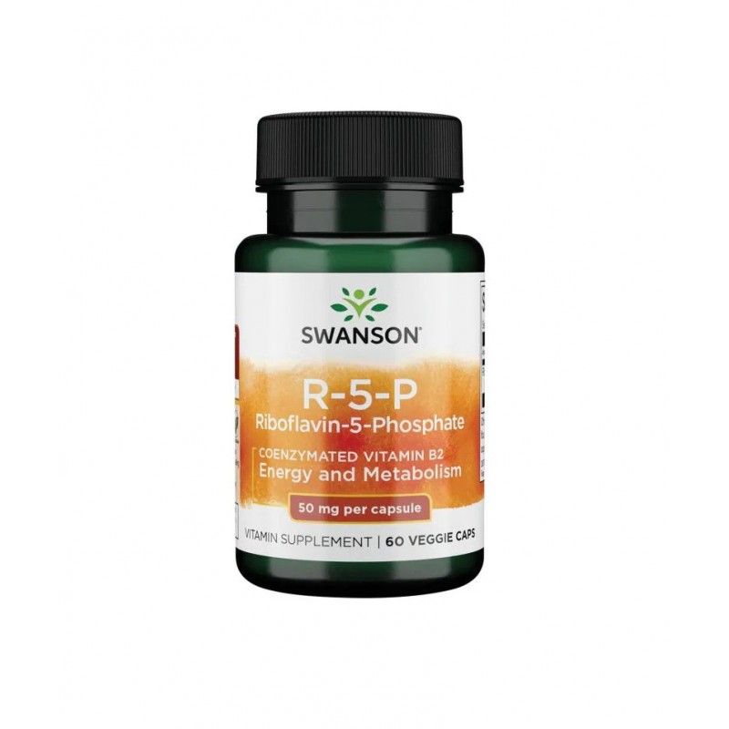 SWANSON R-5-P RIBOFLAVIN-5-PHOSPHATE / СУОНСЪН R-5-P РИБОФЛАВИН-5-ФОСФАТ 50 МГ КАПС. Х 60 SWANSON R-5-P RIBOFLAVIN-5-PHOSPHATE / СУОНСЪН R-5-P РИБОФЛАВИН-5-ФОСФАТ 50 МГ КАПС. Х 60