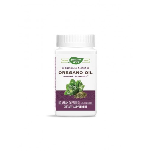 NATURE'S WAY PREMIUM BLEND OREGANO OIL / РИГАН МАСЛО ПРЕМИУМ ФОРМУЛА 50МГ КАПС. Х60 NATURE'S WAY PREMIUM BLEND OREGANO OIL / РИГАН МАСЛО ПРЕМИУМ ФОРМУЛА 50МГ КАПС. Х60