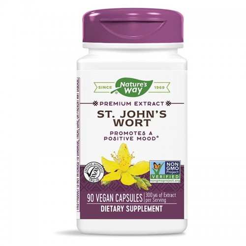 NATURE'S WAY PREMIUM EXTRACT ST. JOHN'S WORT / ЖЪЛТ КАНТАРИОН 420МГ КАПС. Х90