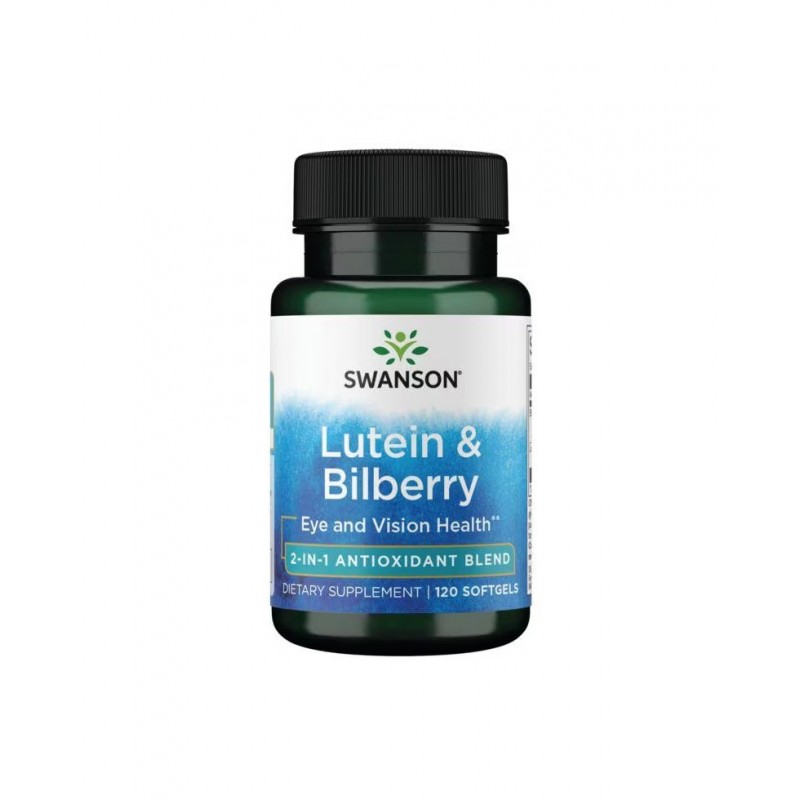 SWANSON STANDARDIZED LUTEIN & BILBERRY / СУОНСУН СТАНДАРТИЗИРАН ЛУТЕИН И БОРОВИНКИ 26 МГ КАПС. Х 120