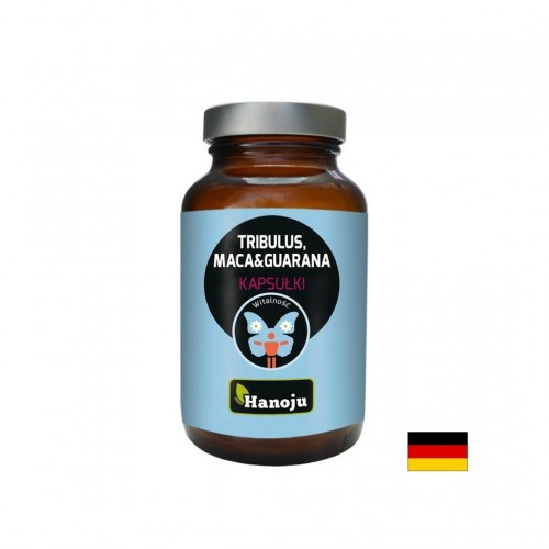 HANOJU TRIBULUS MACA GUARANA / ТРИБУЛУС 200 МГ + МАКА 200 МГ + ГУАРАНА 100 МГ ЕНЕРГИЯ, ТОНУС И ЛИБИДО КАПС. Х 90