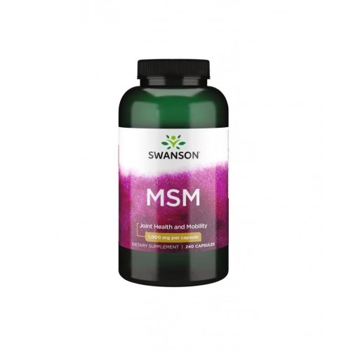 SWANSON МСМ ULTRA MSM / СУОНСЪН УЛТРА 1000 МГ КАПС. Х 240