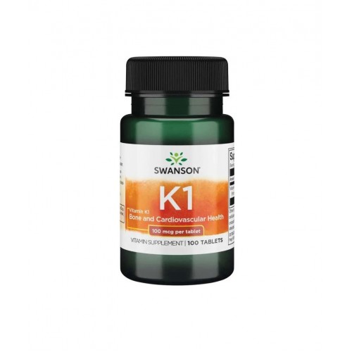 SWANSON VITAMIN K-1 / СУОНСЪН ВИТАМИН К-1 100 МКГ ТАБЛ. Х 100