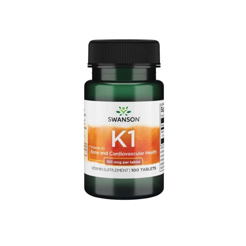 SWANSON VITAMIN K-1 / СУОНСЪН ВИТАМИН К-1 100 МКГ ТАБЛ. Х 100