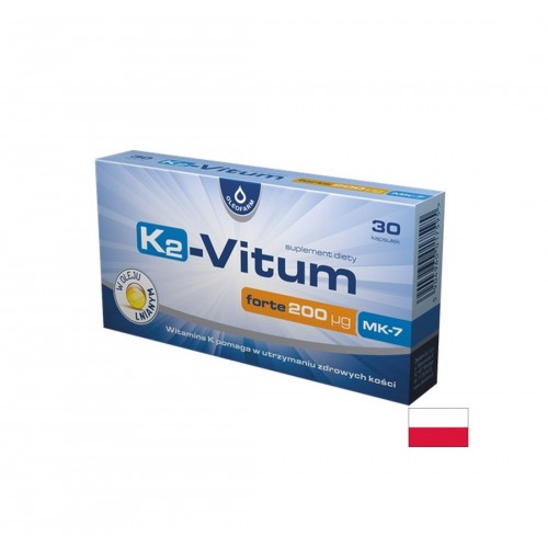 OLEOFARM K2-VITUM FORTE / ВИТАМИН K2 200 µg + ЛЕНЕНО МАСЛО СЪРДЕЧНО-СЪДОВА СИСТЕМА КАПС. X 30