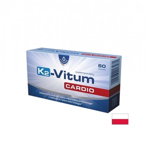 OLEOFARM K2-VIТUM CARDIO / ВИТАМИН K2 37.5µg + КАЛИЙ 150 МГ И МАГНЕЗИЙ СЪРДЕЧНО-СЪДОВА СИСТЕМА КАПС. X 60