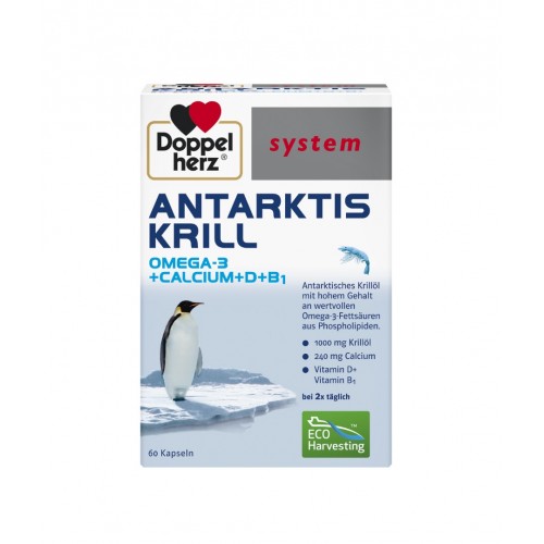 QUEISSER PHARMA DOPPELHERZ SYSTEM ANTARKTIS KRILL / ДОПЕЛХЕРЦ СИСТЕМ АНТАРКТИЧЕСКИ КРИЛ КАПС. X 60