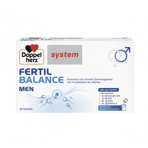 QUEISSER PHARMA DOPPELHERZ SYSTEM FERTIL FOR MEN / ДОПЕЛХЕРЦ СИСТЕМ ФЕРТИЛ БАЛАНС ЗА МЪЖЕ САШЕТА X 30 QUEISSER PHARMA DOPPELHERZ SYSTEM FERTIL FOR MEN / ДОПЕЛХЕРЦ СИСТЕМ ФЕРТИЛ БАЛАНС ЗА МЪЖЕ САШЕТА X 30