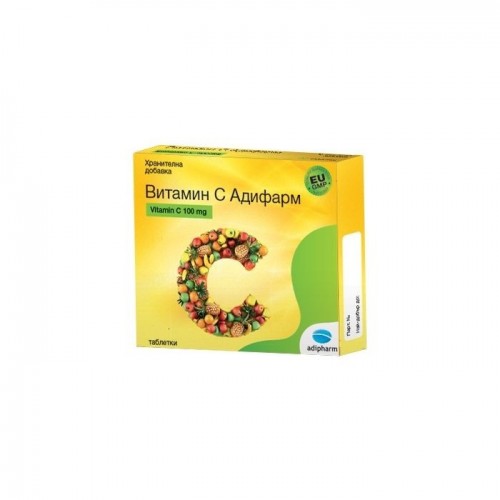 ADIPHARM VITAMIN C / ВИТАМИН C 100МГ ТАБЛ. Х80 ADIPHARM VITAMIN C / ВИТАМИН C 100МГ ТАБЛ. Х80