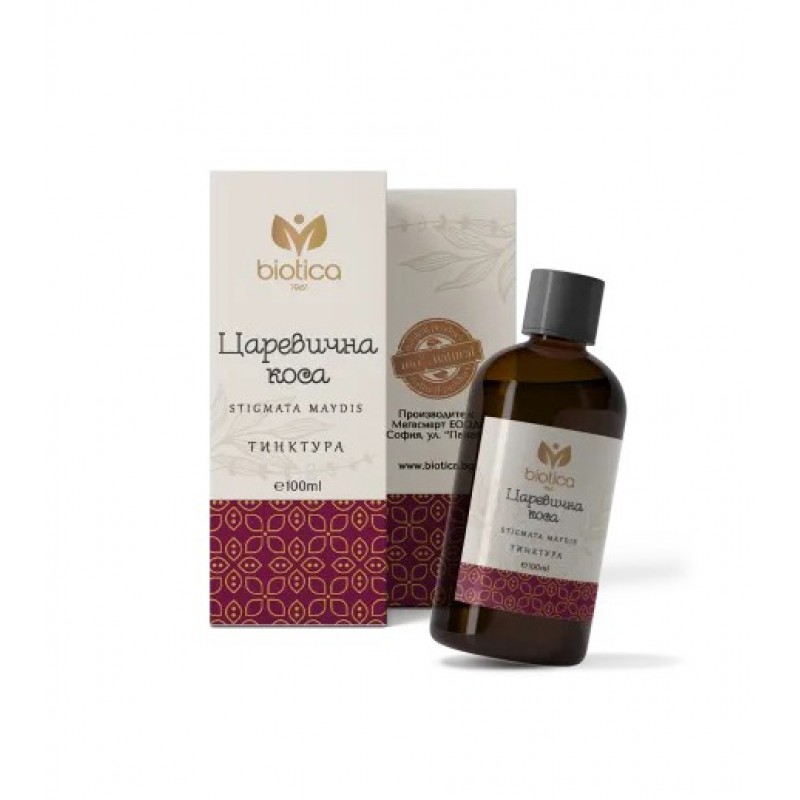 BIOTICA CORN SILK / ЦАРЕВИЧНА КОСА ТИНКТУРА ЗА ПОТИСКАНЕ НА АПЕТИТА 100 МЛ