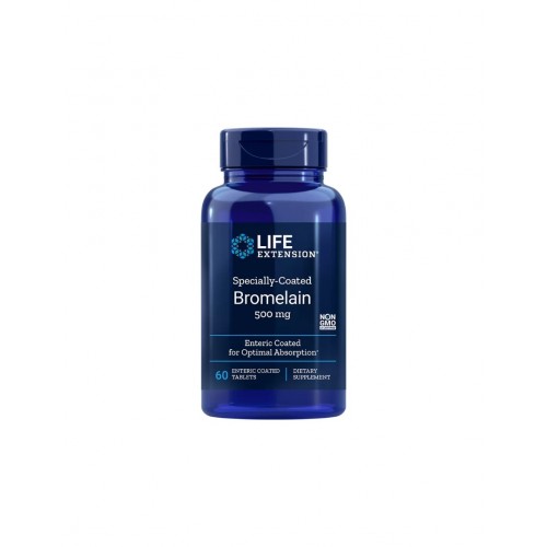 LIFE EXTENSION / SPECIALLY-COATED BROMELAIN / БРОМЕЛАИН 500МГ СТОМАШНО-УСТОЙЧИВИ ТАБЛ. X60 LIFE EXTENSION / SPECIALLY-COATED BROMELAIN / БРОМЕЛАИН 500МГ СТОМАШНО-УСТОЙЧИВИ ТАБЛ. X60