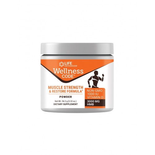 LIFE EXTENSION / WELLNESS CODE® MUSCLE STRENGTH & RESTORE FORMULA / МУСКУЛНА ФУНКЦИЯ 94.2ГР ПРАХ