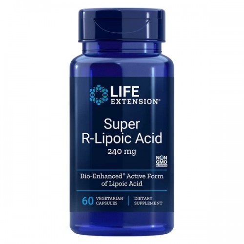 LIFE EXTENSION / SUPER R-LIPOIC ACID / АЛФА-ЛИПОЕВА КИСЕЛИНА (R-ФОРМА) 240МГ КАПС. X60 LIFE EXTENSION / SUPER R-LIPOIC ACID / АЛФА-ЛИПОЕВА КИСЕЛИНА (R-ФОРМА) 240МГ КАПС. X60