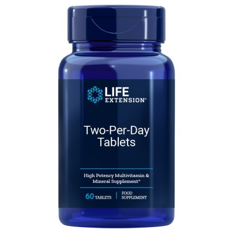 LIFE EXTENSION / TWO-PER-DAY / МУЛТИВИТАМИНИ ТАБЛ. X60