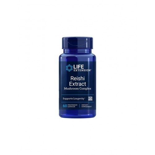 LIFE EXTENSION / REISHI EXTRACT MUSHROOM / РЕЙШИ КОМПЛЕКС КАПС. X60