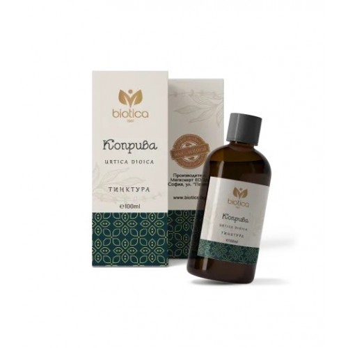 BIOTICA NETTLE / КОПРИВА ТИНКТУРА ЗА КРЪВОНОСНАТА СИСТЕМА И КОСТИТЕ 100 МЛ BIOTICA NETTLE / КОПРИВА ТИНКТУРА ЗА КРЪВОНОСНАТА СИСТЕМА И КОСТИТЕ 100 МЛ