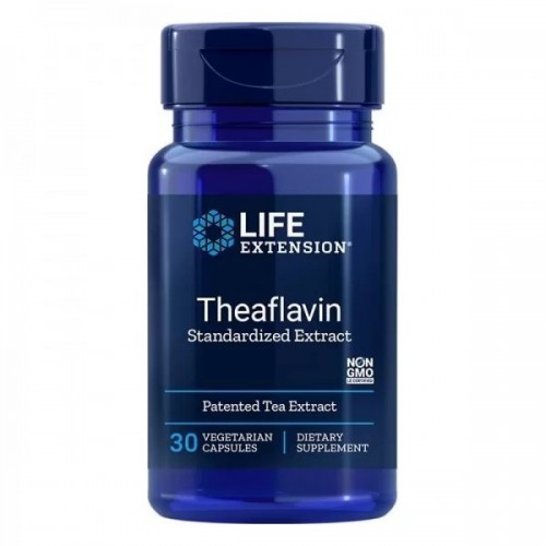 LIFE EXTENSION / THEAFLAVIN STANDARDISED EXTRACT / ТЕАФЛАВИН - СТАНДАРТИЗИРАН ЕКСТРАКТ ОТ ЧЕРЕН ЧАЙ КАПС. X30