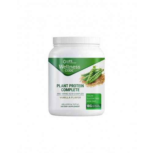 LIFE EXTENSION / PLANT PROTEIN COMPLETE / РАСТИТЕЛЕН ГРАХОВ ПРОТЕИН ИЗОЛАТ С ВКУС НА ВАНИЛИЯ 450ГР