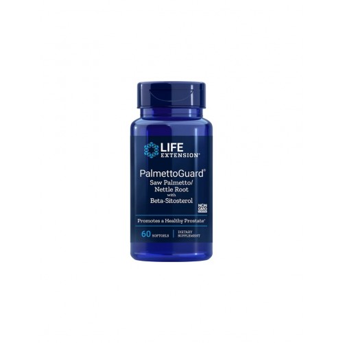 LIFE EXTENSION / PALMETTOGUARD® SAW PALMETTO NETTLE ROOT WITH BETA-SITOSTEROL /  САО ПАЛМЕТО С КОПРИВА И БЕТА-СИТОСТЕРОЛИ СОФТГЕЛ КАПС. X60