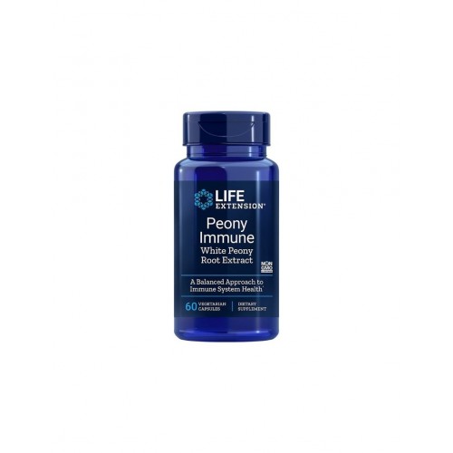 LIFE EXTENSION / PEONY IMMUNE WHITE PEONY ROOT EXTRACT / БЯЛ БОЖУР (КОРЕН) 600МГ КАПС. X60