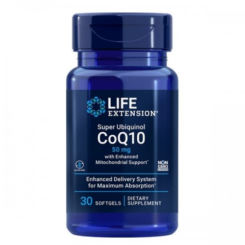 LIFE EXTENSION / SUPER UBIQUINOL COQ10 WITH ENHANCED MITOCHONDRIAL SUPPORT / КОЕНЗИМ Q10 (УБИКВИНОЛ) МОЩЕН АНТИОКСИДАНТ ЗА ЗДРАВО СЪРЦЕ 50МГ СОФТГЕЛ КАПС. X30 LIFE EXTENSION / SUPER UBIQUINOL COQ10 WITH ENHANCED MITOCHONDRIAL SUPPORT / КОЕНЗИМ Q10 (УБИКВИНОЛ) МОЩЕН АНТИОКСИДАНТ ЗА ЗДРАВО СЪРЦЕ 50МГ СОФТГЕЛ КАПС. X30
