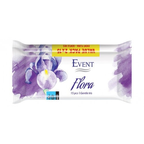 EVENT / МОКРИ ПОЧИСТВАЩИ КЪРПИ ЗА РЪЦЕ FLORA IRIS БР. X15 1+1